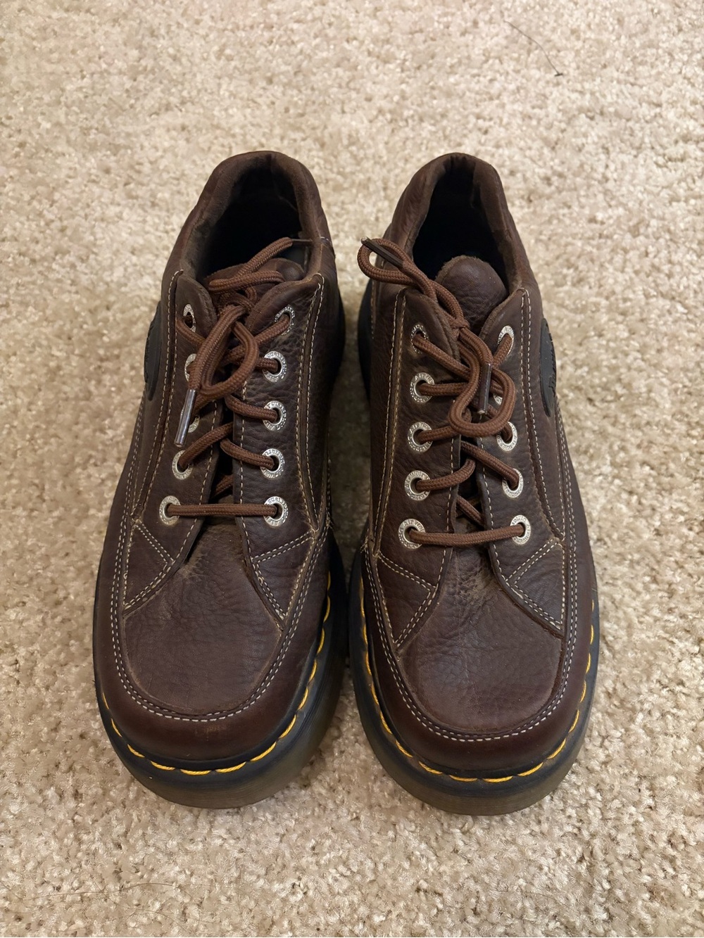 BUZZ 5-EYE GRIZZLY LEATHER SHOES